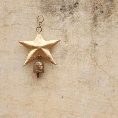 Handcrafted Star Hanging Bell